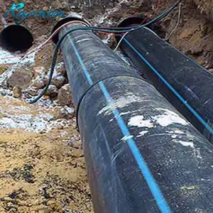 110mm 180mm PE100 Light Weight PN10 PN16 Pipes Sewer HDPE Pipe for Water Supply And Drainage