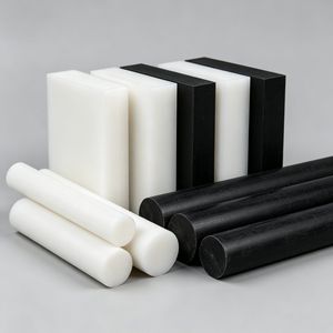 Lastra in Plastica Ingegneristica POM-H Nera e Bianca, Tagliata su Misura per Componenti di Precisione per Trasmissioni Meccaniche - Product Image 5