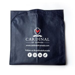 60*120 vente en gros de luxe en vrac Logo personnalisé non tissé housse anti-poussière transport vêtements stockage manteau costume vêtements sacs avec fermeture éclair - Product Image 5