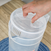 Offre Spéciale 3L plastique transparent grande capacité jus pot couvercle Pot boisson glace thé eau pichet boisson pichet maison et cuisine personnalisé