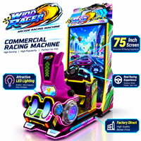 Console de jeu vidéo   Arcade à pièces Simulateur de course de voiture Machine d'amusement de divertissement intérieur pour FEC