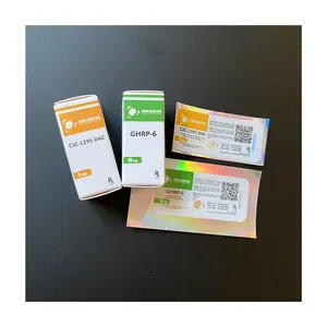Tutti i tipi di scatola di carta per imballaggio di peptide logo personalizzato del marchio stampato peptide fiala scatola di peptide etichetta fiala piccola scatola di carta