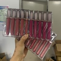 Flacon de brillant à lèvres transparent avec logo personnalisé et capuchon en or rose argenté Tube de glaçage pour les lèvres Diy 10ml Conteneur de rouge à lèvres liquide brillant à lèvres carré