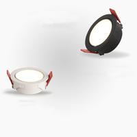 Plafonnier led blanc/noir 7w/10w/12W, angle de faisceau réglable, anti-éblouissement, ultra mince