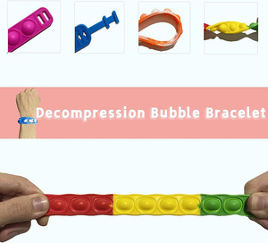 Braccialetto <span class=keywords><strong>Pop</strong></span> in Silicone Fidget Toy <span class=keywords><strong>Pop</strong></span> <span class=keywords><strong>It</strong></span> Fidget Toy Fidget Toys per adulti - Product Image 5
