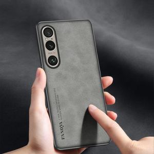Pour <span class=keywords><strong>Sony</strong></span> <span class=keywords><strong>Xperia</strong></span> 1 <span class=keywords><strong>10</strong></span> VII / 1 5 <span class=keywords><strong>10</strong></span> V <span class=keywords><strong>IV</strong></span> étui en cuir PU antichoc dur couverture arrière étui Silicone pare-chocs - Product Image 4