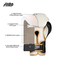Vente flash Gants de boxe professionnels personnalisés avec logo 6oz-12oz en cuir PU imperméable pour l'entraînement en salle de sport