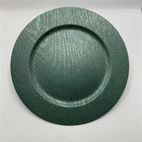 ANNIELU Assiettes de Présentation Durables en Plastique Écologique à Motif Végétal Vaisselle de Luxe pour Décoration de Mariage Vente en Gros