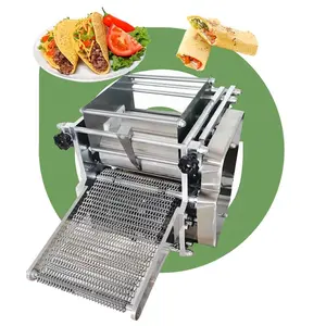 Pequeno andar td farinha milho tortilha quadrada, máquina de tensão 110 mexicana casa roti make machine/tortilla preço