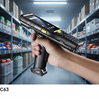 Lector Portátil Chainway C63, Teléfono Inteligente Resistente con WIFI/GPS/4G y Escáner de Códigos de Barras 1D/2D para Uso Industrial