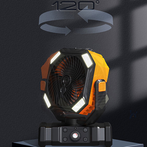 Ventilador Recargable de 40000mAh con Energía Solar, USB, Banco de Energía LED, Portátil, con Control Remoto, <span class=keywords><strong>para</strong></span> Uso en Exteriores y Automóvil, Diseño de Mano, Ventilador <span class=keywords><strong>para</strong></span> Camping - Product Image 5