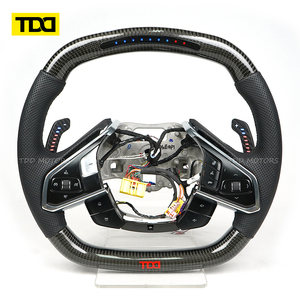 Palancas de cambio magnéticas de fibra de carbono TDD LED para el volante del Chevrolet Corvette C8. - Product Image 2