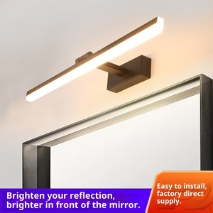 Lámpara de Pared LED Moderna con <span class=keywords><strong>Espejo</strong></span> y <span class=keywords><strong>Luz</strong></span> de Tres Colores para <span class=keywords><strong>Baño</strong></span>, Gabinete, Maquillaje, <span class=keywords><strong>Luz</strong></span> de Relleno - Product Image 2