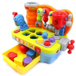 Atelier d'ingénierie éducative précoce pour <span class=keywords><strong>bébé</strong></span> Jouet Banc de travail en plastique Armoire <span class=keywords><strong>à</strong></span> <span class=keywords><strong>outils</strong></span> avec effets sonores et lumières de jouets assortis - Product Image 4