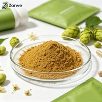 Pasokan Pabrik Bubuk Ekstrak Bunga Hop Herbal Kelas Makanan dalam Jumlah Besar 10:1 20:1 dan Bubuk Ekstrak Bunga Hop Flavonoid