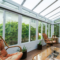Maisons protectrices en verre préfabriquées pour Villa, 4 pièces, de haute qualité