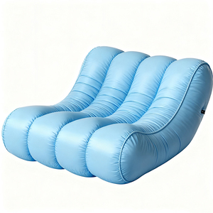 Factory Customized Inflatable <strong>Sofa</strong> <strong>Bed</strong> Cheap Inflatable Love Seat <strong>Sofa</strong> Leisure Top Flocking Couch <strong>air</strong> <strong>Sofa</strong> Travel Camping <strong>Sofa</strong> - Product Image 3