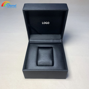 Factory Direct Luxury Black PU leather <b>watch</b> box Custom logo <b>watch</b> <b>case</b> Men and women gift packaging Single <b>watch</b> <b>case</b> - Product Image 2