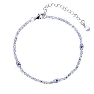 Nueva Cadena de tenis de <span class=keywords><strong>tobillera</strong></span> de circón para mujer, completamente pavimentada con diamantes de imitación, joyería de moda para mercados europeos y americanos - Product Image 5