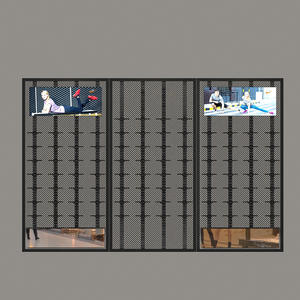 Vente en gros <span class=keywords><strong>d</strong></span>'usine, présentoir à chaussures multifonctionnel lumineux en acier angulaire moderne pour centre commercial, magasin de chaussures, pour chaussures de sport - Product Image 4