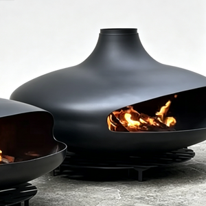 Estufa <span class=keywords><strong>de</strong></span> Leña Colgante para Techo en Oferta, Chimenea <span class=keywords><strong>de</strong></span> Leña Suspendida, Quema Limpia, Calefacción con Fuego Real - Product Image 2