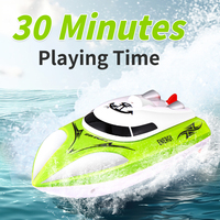 Enfants Plastique 2.4ghz Nouveau Design Extérieur Eau Plage Piscine Jouets Simulation Électrique Mini Télécommande Jouet Navire Haute Vitesse Rc Bateau