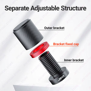 Jeyi pabrik aluminium Aloi pemegang dukungan dengan dasar magnetik 50mm/80mm * 34mm kartu grafis tinggi disesuaikan dalam stok - Product Image 4