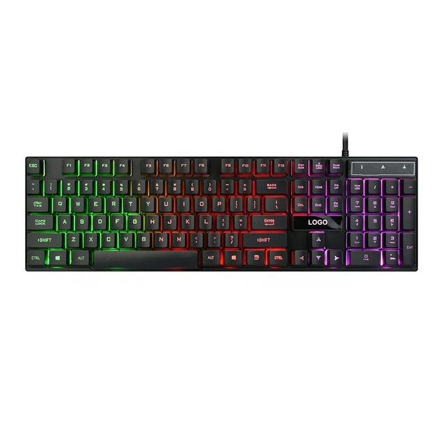 104Key USB Wired Gaming Keyboard with LED Backlight  Custom OEM Gaming Keyboard for PC Gamers Ergonomic AntiGhosting