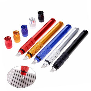 DBAIHUK Nouveau outil de nettoyage pour rainures de queue de billard, golf et snooker, avec support de stylo, en alliage d'aluminium et acier inoxydable - Product Image 5