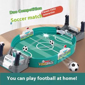 Interaktif eğitim masaüstü oyuncak çocuk çift savaş masa futbol oyunu Boys için sınır ötesi plastik oyuncak - Product Image 2