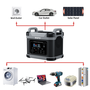 สถานีไฟฟ้าพกพา BPI 1500W ความจุสูง พลังงานแสงอาทิตย์ สำหรับใช้งานกลางแจ้ง 220v เหมาะสำหรับแคมป์ปิ้ง รถขายอาหาร และนักเดินทาง - Product Image 1