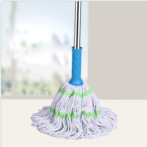 Rotating <b>Mop</b> With Replaceable Head Round Shape Self Wringing For Wet And Dry Cleaning Household Use - Product Image 3