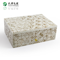 Boîte cadeau de luxe en bois faite à la main avec motif arabe personnalisé, boîte en bois pour chocolats, emballage pour dattes, cadeau du Ramadan