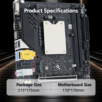 Motherboard ITX ERYING Generasi ke-12 Alder Lake dengan CPU Intel Core I5-12500H DDR4 3200MHz I 3*NVMe PCIe4.0 Mainboard Desktop Gaming