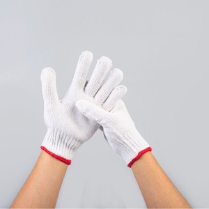 Guantes de Algodón Ligeros de Fábrica con Textura de Grano Blanco, Negros Multicolor, para Trabajo, Construcción, Cuarto Limpio, Resistentes al Frío y al Calor - Product Image 1