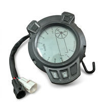 Pengganti Pengukur Kecepatan, Odometer, Tachometer, dan Panel Instrumen Digital LCD Bulat untuk Sepeda Motor