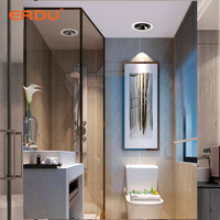Spot LED ERDU IP44 étanche, projecteur COB en aluminium, downlight LED encastré