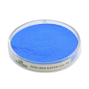Chelated Copper Organic Plant Fertilizer Powder Blue Hydroponics Pre-digested Fertilizer Cu EDTA