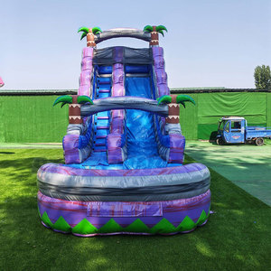 Tobogán Inflable con Diseño de Palmera para Jardín, Tobogán Acuático Gigante Inflable para Niños y Adultos - Product Image 3