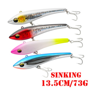 <span class=keywords><strong>Esche</strong></span> <span class=keywords><strong>Artificiali</strong></span> <span class=keywords><strong>Vibranti</strong></span> Affondanti da 73g 135mm, Tipo Pencil Wobblers VIB, Crankbait per la Pesca di Marlin, Tonno e Grandi Predatori - Product Image 5