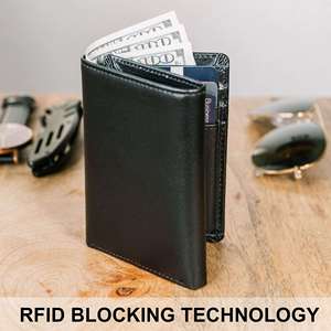 Customize Design Slim Coin <b>Purse</b> <b>Purse</b> ID Credit Card Holder Short PU Leather RFID Thin Wallet <b>for</b> <b>Men</b> - Product Image 3