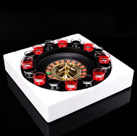 Bar Pary jeux plateau tournant russe pour adultes, machine à Roulette tourner la roue, jeu de tir à boire avec 16 tasses pour adultes de 2 à 8 personnes