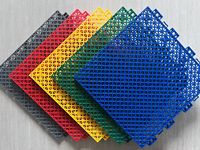 Suelo Deportivo Multiusos para Interiores y Exteriores, Resistente a la Intemperie, Losetas Portátiles Encajables de PP, Absorción de Impactos, Ecológico