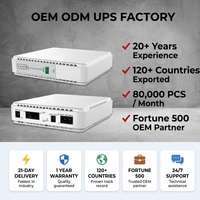Mini DC UPS 10400mAh Catu Daya Tak Terputus 5v 9v 12v Baterai Cadangan 18650 Router Wifi Modem Switch 220V dengan Pengisian Daya