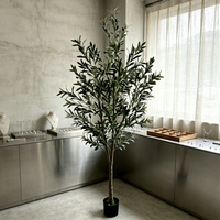Nouvelle conception de décoration de mariage, arbres artificiels, faux bonsaïs d'olivier en pot, décoration de baby shower, arrangements floraux d'intérieur et d'extérieur