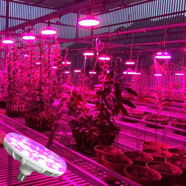 Liweida 20 w ufo Dragon Fruit Led Grow Light Bulb Waterproof Red Blue White 6000k Aluminum Full Spectrum Plant Lamps