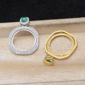 Soporte para Pendientes de Plata S925 con Diseño Retro de Girasol, 5-10 Unidades, A6121, Accesorios para Joyería de Perlas, Pendientes de Moda - Product Image 3