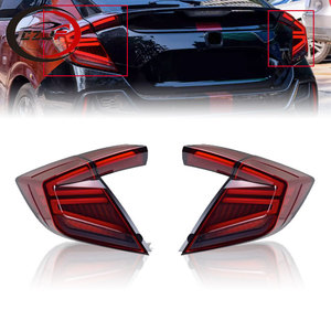 Czjf ไฟท้าย LED ดัดแปลงใหม่สำหรับ Honda <span class=keywords><strong>Civic</strong></span> <span class=keywords><strong>hatchback</strong></span> 2016 2017 2018 <span class=keywords><strong>2019</strong></span>ไฟเบรกเลี้ยวสีแดง2020 - Product Image 1