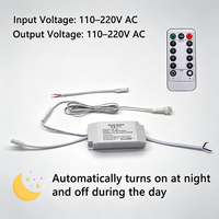 Module de commutation à distance à cellule photoélectrique AC à large plage de tension 110V/220V | Marche/Arrêt automatique jour/nuit | Contrôleur de lampe à faible consommation avec fonction de mémoire