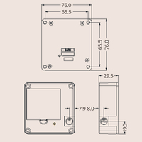 MK-E764 Serrure Électronique Intelligente Invisible pour Meuble ou Tiroir, Verrouillage RFID Caché sous Table